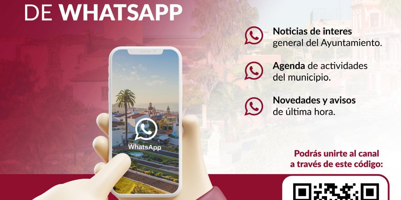 La Orotava crea un nuevo canal informativo a través de WhatsApp.