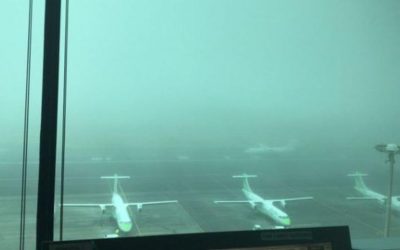 Más de diez vuelos cancelados en el aeropuerto Tenerife Norte.