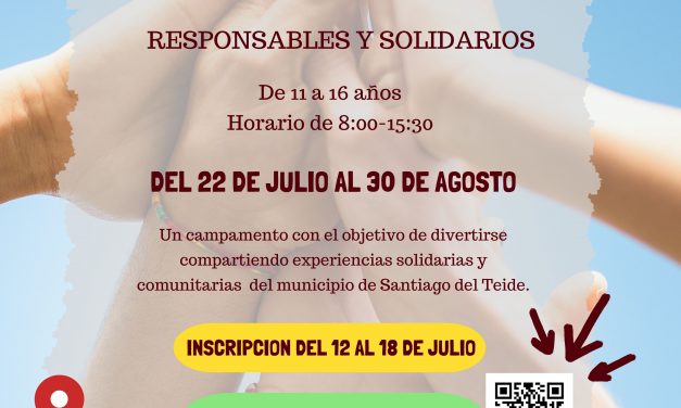 El ayuntamiento organiza el campamento gratuito para Jóvenes Responsables y Solidarios 2024 del Proyecto Creciendo Contigo.