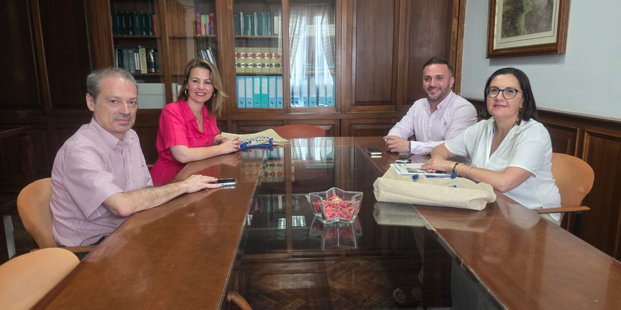 El Cabildo acoge la reunión entre Ayuntamiento de Guía de Isora y la consejera de Comercio.