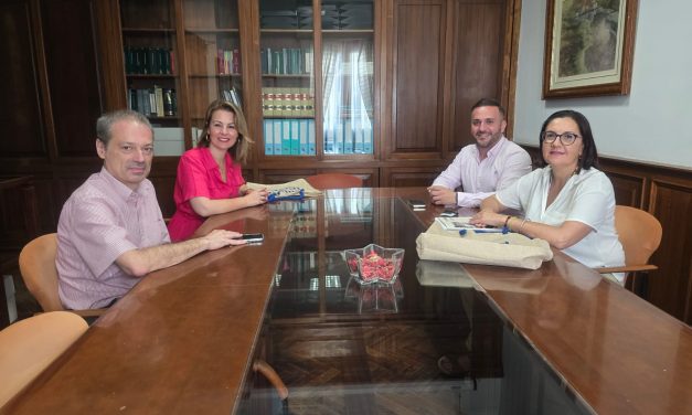 El Cabildo acoge la reunión entre Ayuntamiento de Guía de Isora y la consejera de Comercio.