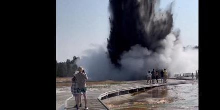 Caos en Yellowstone, Explosión Desata Temor de Despertar Al volcán más grande del mundo.
