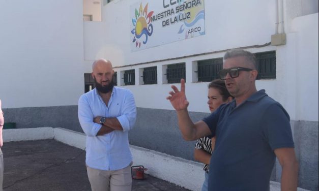 Comienzo de las obras para la mejora y acondicionamiento colegios de Arico.